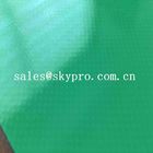 Ανακυκλωμένο αντιστατικό φιλικό ντυμένο PVC ντυμένο μουσαμάς ύφασμα φορτηγών PVC επιφάνειας υφάσματος πράσινο ομαλό