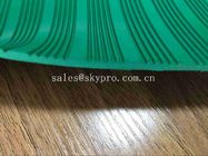 Πράσινο 3mm παχύ ανθεκτικό ζαρωμένο λαστιχένιο φύλλο αντι ζωηρόχρωμο λαστιχένιο Matting ρόλων