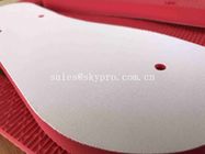 Κόκκινο εξανθρωπισμένο φύλλο αφρού της EVA σχεδίου λαστιχένιο για το εσωτερικό μόνο υλικό παπουτσιών Outsole παντοφλών