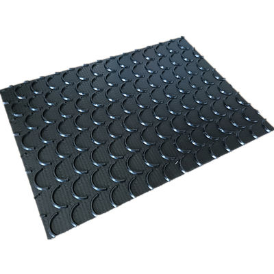 3mm Thickness Black Crescent Moon Design Anti-static PVC Conveyor Belt for Food Industry