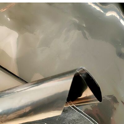 6 Mil Ρολό Μαύρης Πλαστικής Μεμβράνης Πολυαιθυλενίου Χαμηλής Πυκνότητας Μαύρο Φύλλο